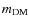 $m_{\rm DM}$
