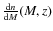 $\frac{{\rm d}n}{{\rm d}M}(M,z)$