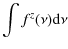 $\displaystyle \int f^z(\nu){\rm d}\nu$