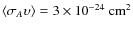 $\langle\sigma_A\upsilon\rangle=3\times10^{-24}~{\rm cm}^2$