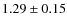 $1.29\pm0.15$