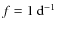 $f=1~ {\rm d}^{-1}$