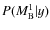 $P(M^1_{\rm B}\vert y)$