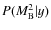 $P(M^2_{\rm B}\vert y)$