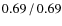 $0.69\hspace{0.5mm}/\hspace{0.5mm}0.69$
