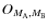 $O_{M_{\rm A},M_{\rm B}}$