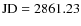 $\rm JD=2861.23$