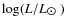 $\log(L/L_{\hbox{$\odot$ }})$