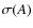 $\sigma(A)$