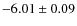$- 6.01 \pm 0.09$