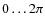 $0\dots{}2\pi$