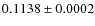 $0.1138\pm 0.0002$