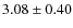 $3.08\pm0.40$