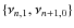 $\{\nu_{n,1}, \nu_{n+1,0}\}$