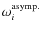 $\omega_i^{{\rm asymp.}}$