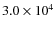 $3.0\times 10^{4}$