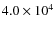 $4.0 \times 10^{4}$