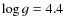 $\log g=4.4$