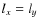 $\ensuremath{l_{x}} =\ensuremath{l_{y}} $
