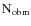 \ensuremath{{\rm N}_{\rm obm}}