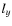 \ensuremath{l_{y}}
