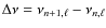 $\Delta\nu=\nu_{n+1,\ell}-\nu_{n,\ell}$