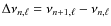 $\Delta \nu_{n,\ell} = \nu_{n+1,\ell} - \nu_{n,\ell}$