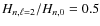 $H_{n,\ell=2}/H_{n,0}=0.5$