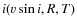 $i( v\sin i, R, T)$