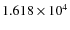 $1.618 \times 10^4 $