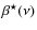 $\beta ^{\star } (\nu )$