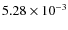 $5.28 \times 10^{-3}$