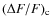$(\Delta F/F)_{\rm c}$