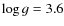 $\log g=3.6$
