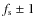 $f_{\rm s}\pm 1$