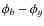 $\phi_b-\phi_y$