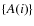 $\{A(i)\}$