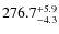 $276.7^{\rm +5.9}_{-4.3}$