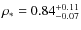 $\rho_\ast = 0.84^{\rm +0.11}_{-0.07}$
