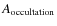 $A_{\rm occultation}$
