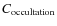 $C_{\rm occultation}$