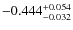 $ -0.444^{\rm + 0.054 }_{- 0.032}$