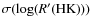 $\sigma(\log({R'\rm (HK)}))$