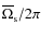 $\overline \Omega _{\rm s}/2\pi $