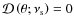 ${\mathcal D}\left(\theta;\nu_{\rm s}\right)=0$