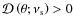 ${\mathcal D}\left(\theta;\nu_{\rm s}\right)>0$
