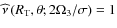 ${\widehat \nu}\left(R_{\rm T},\theta;2\Omega_{3}/\sigma\right)=1$