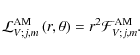 \begin{displaymath}{\mathcal L}_{V;j,m}^{\rm AM}\left(r,\theta\right)=r^2 {\mathcal F}_{V;j,m}^{\rm AM}.
\end{displaymath}