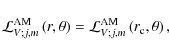 \begin{displaymath}{\mathcal L}_{V;j,m}^{\rm AM}\left(r,\theta\right)={\mathcal L}_{V;j,m}^{\rm AM}\left(r_{\rm c},\theta\right),
\end{displaymath}
