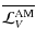 $\displaystyle \overline{{\mathcal L}_{V}^{\rm AM}}$